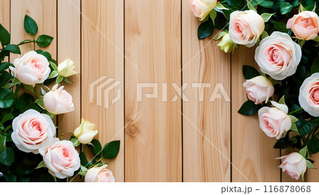 Wooden plank background 116878068