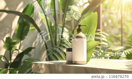 緑の熱帯バナナの木 116878270