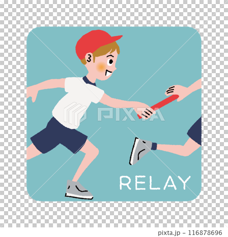 運動會_接力_佈局_接力棒_小學生 運動會_接力_佈局_接力棒_小學生 116878696