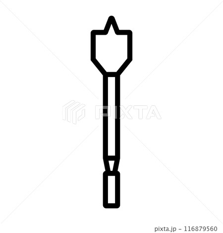drill bit icon symbol 116879560
