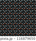 Seamless bright stylish Polka Dot Pattern. Vector. Casual Polka Dot texture on plain background. For printing on fabric, wallpaper, cover, wrapping paper, interior decor, textiles and other users 116879650