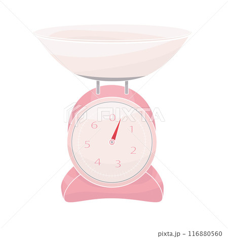 kitchen mechanical scales color vector illustration kitchen mechanical scales color vector illustration 116880560
