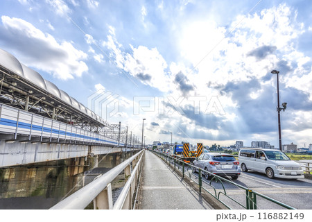 東京都世田谷区の都市風景　二子玉川駅 116882149