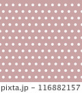 Seamless stylish White Polka Dot Pattern. Vector. For printing on fabric, wallpaper, wrapping paper, decor, surface, textiles. Casual cute Polka Dot texture on color plain background 116882157