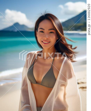 水着姿の美女 116882920