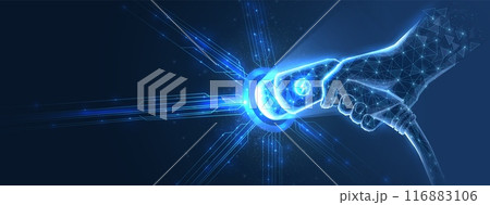 EV charging. Electric car, EV charger, Battery station, Hybrid vehicle, Green energy 116883106