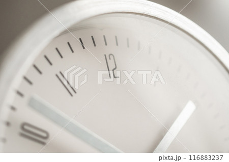 close up of silver metal clock close up of silver metal clock 116883237