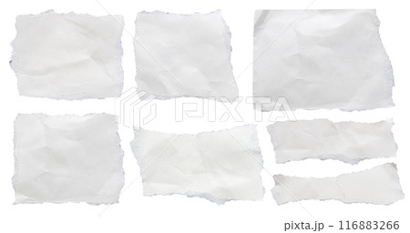 piece of white paper tear set collection isolated on white background piece of white paper tear set collection isolated on white background 116883266