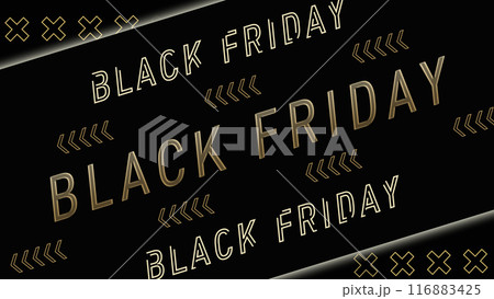 Black Friday  文字イラスト 116883425