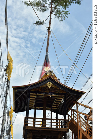 南観音山　祇園祭　山鉾建て 116883815