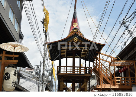 南観音山　祇園祭　山鉾建て 116883816