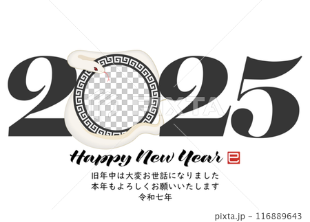 2025 Year of the Snake New Year's Card 116889643