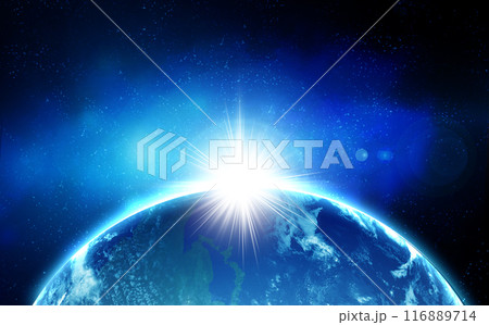 宇宙から見た地球 116889714
