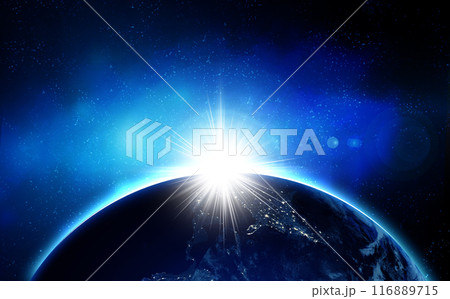宇宙から見た地球 宇宙から見た地球 116889715