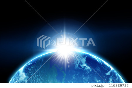 宇宙から見た地球 116889725