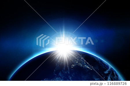 宇宙から見た地球 宇宙から見た地球 116889726