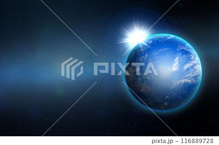 宇宙から見た地球 116889728