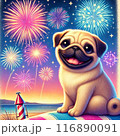 犬と花火 116890091
