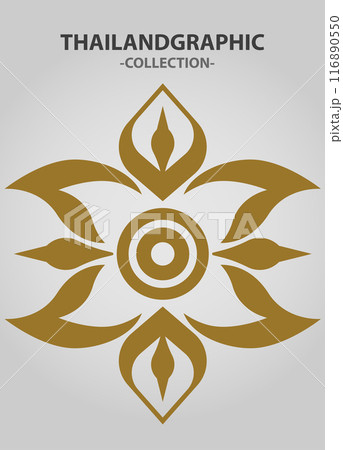Vector element ethnic decorative ornament ethnic thai illustration 116890550