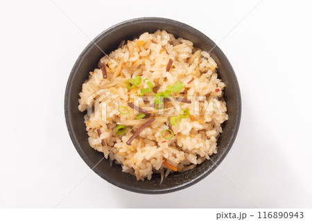 イカとごぼうの炊き込みご飯 116890943