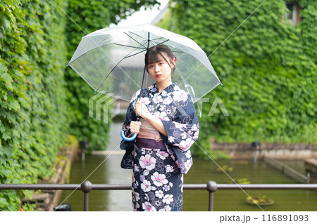 倉敷アイビー浴衣の美少女 倉敷アイビー浴衣の美少女 116891093