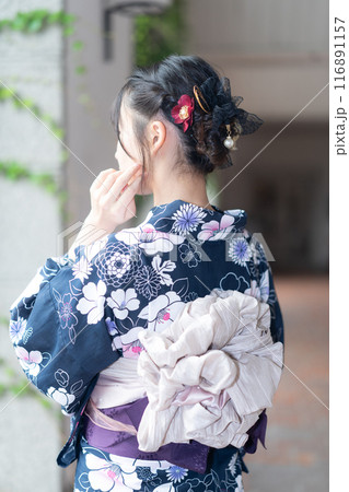 倉敷アイビー浴衣の美少女 倉敷アイビー浴衣の美少女 116891157
