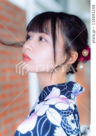 倉敷アイビー浴衣の美少女 倉敷アイビー浴衣の美少女 116891288