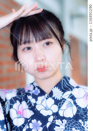 倉敷アイビー浴衣の美少女 倉敷アイビー浴衣の美少女 116891290