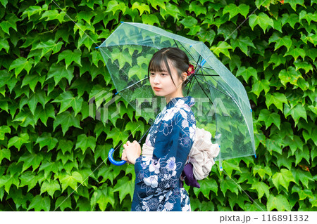 倉敷アイビー浴衣の美少女 倉敷アイビー浴衣の美少女 116891332