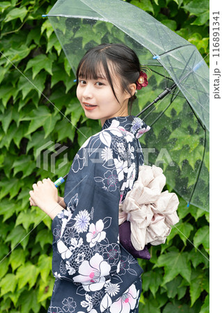 倉敷アイビー浴衣の美少女 倉敷アイビー浴衣の美少女 116891341