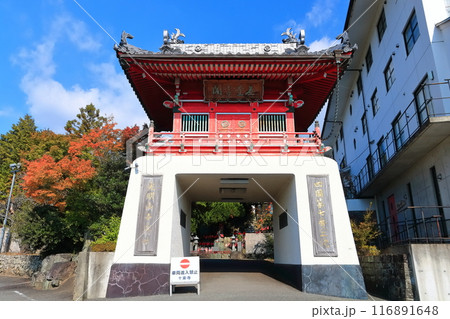【徳島県】四国霊場「第7番札所」十楽寺（光明山・蓮華院）秋の紅葉 116891648