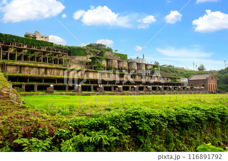 新緑の北沢浮遊選鉱場跡 116891792
