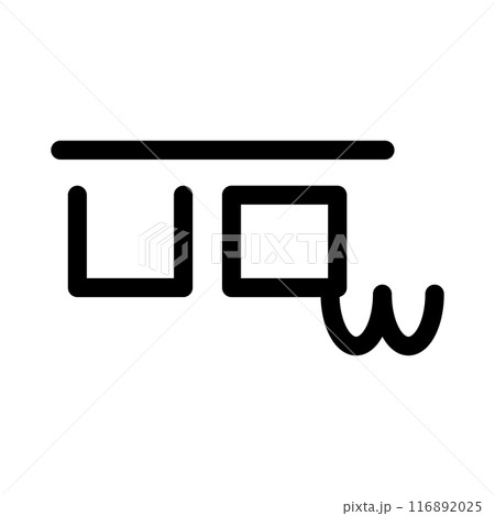 龍体文字です。「ろ」を示す文字です。 116892025