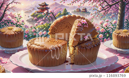 花見散歩とケーキで彩る、春の夢想風景 花見散歩とケーキで彩る、春の夢想風景 116893769