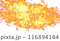 3d illustration. Flame flare on white background.  116894184