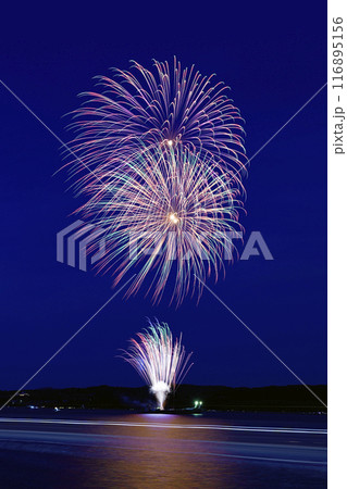 夏の夜空を彩る華麗な花火 慶野松原花火大会 夏の夜空を彩る華麗な花火 慶野松原花火大会 116895156