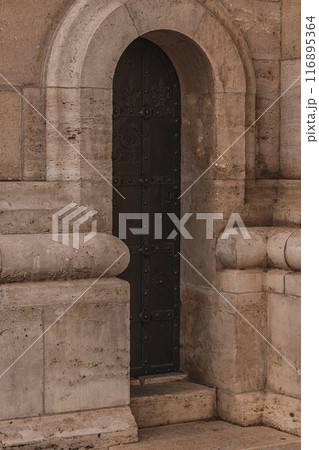 Roman Catholic Matthias Church and Fisherman's Bastion in the morning. Budapest 116895364