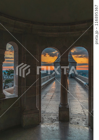 Fisherman's Bastion in Budapest city, Hungary 116895367