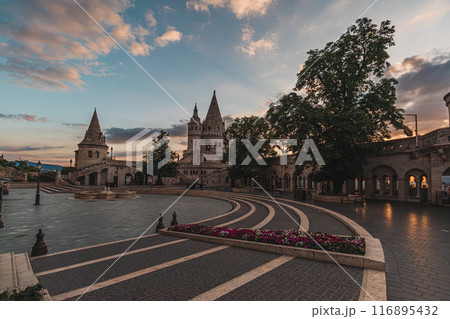 Fisherman's Bastion in Budapest city, Hungary Fisherman's Bastion in Budapest city, Hungary 116895432