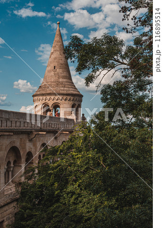 Fisherman's Bastion in Budapest city, Hungary 116895514