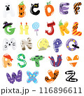 Halloween Alphabet set for holiday and decorate 116896611