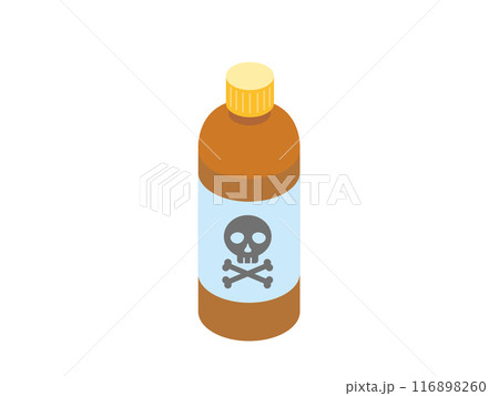 危険物、劇薬の瓶 116898260
