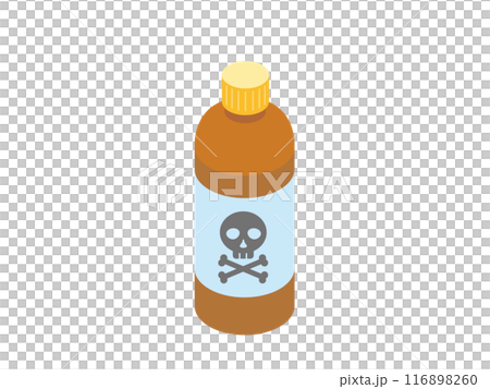 危険物、劇薬の瓶 116898260