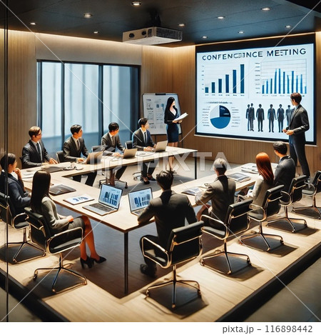 成功への戦略会議：未来を創る瞬間 116898442
