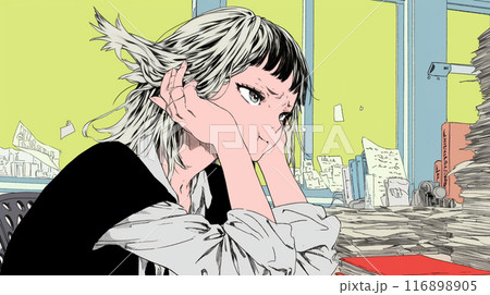 仕事上のトラブルで怒りが収まらない女性