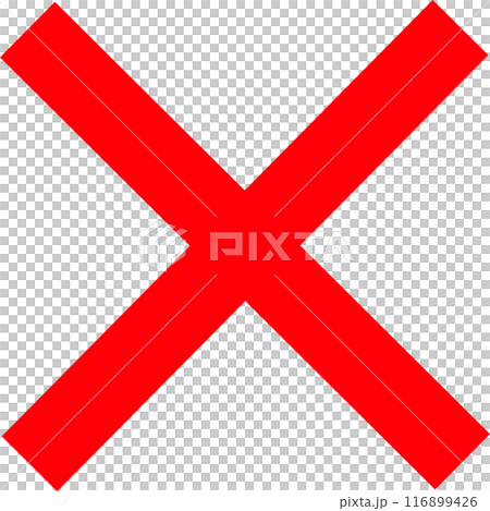 簡單的紅十字標記 116899426