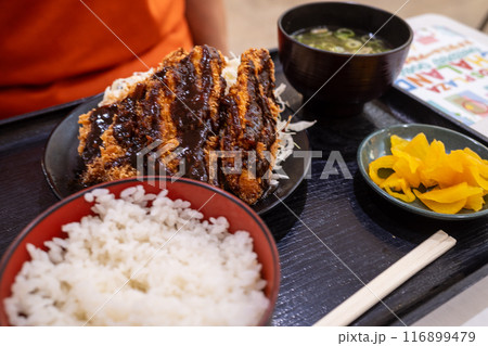 日本の岡山県倉敷市のとても美味しい鶏料理 日本の岡山県倉敷市のとても美味しい鶏料理 116899479