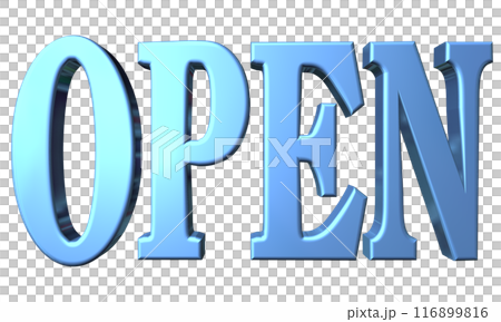 3DCG 3D人物「開館/開館紀念」藍色、藍色 116899816