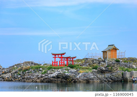 「青森県」奇跡の鳥居・弁天島の厳島神社 八戸市 「青森県」奇跡の鳥居・弁天島の厳島神社 八戸市 116900045