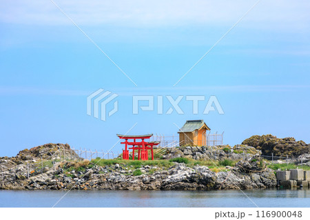 「青森県」奇跡の鳥居・弁天島の厳島神社 八戸市 「青森県」奇跡の鳥居・弁天島の厳島神社 八戸市 116900048